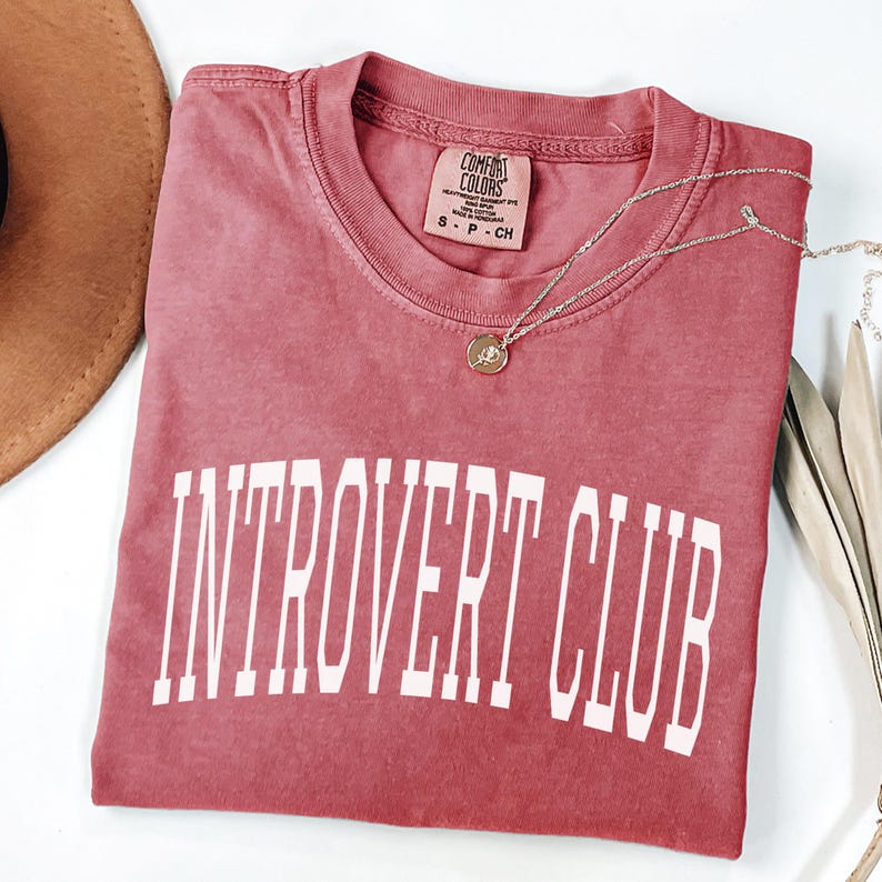 Introvert Club Shirt, Funny Introvert T-Shirt, Gift for Introverts, Casual Graphic Tee, Comfortable Introvert Shirt, Trendy Introvert