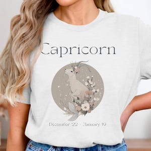 Capricorn Shirt, Zodiac Sign, Astrology Shirt, Personalized Gift, Fantasy Design