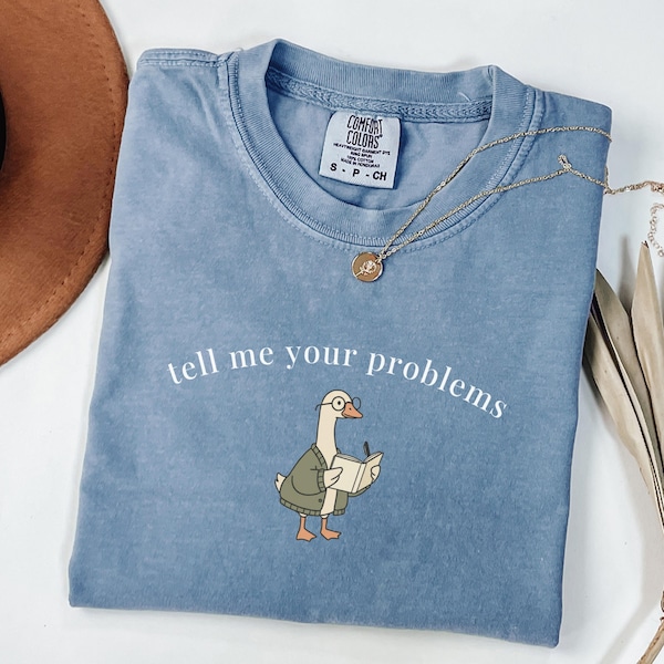 Comfort Colors® Funny Therapist Goose Shirt, Therapist Shirt, Counselor Gift, Therapist Mothers Day Gift, Cute Mental Health Tee