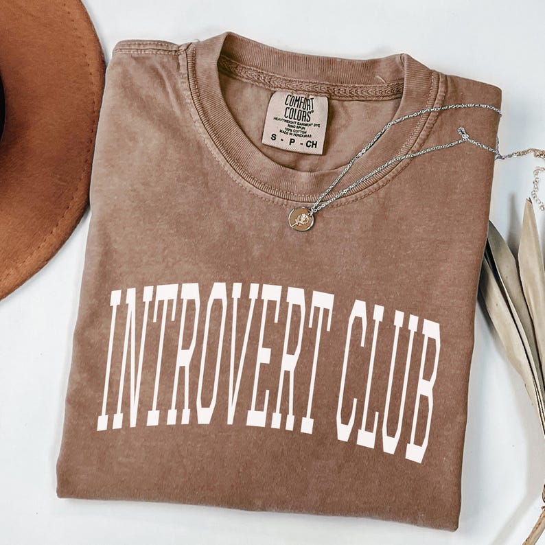 Introvert Club Graphic Tee, Unisex Introvert Shirt, Funny Introvert Gift, Cute Introvert Apparel, Comfy Casual Clothing