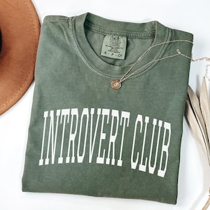 Introvert Club Shirt, Funny Introvert Tee, Graphic Tee for Introverts, Introvert Gift Idea, Trendy Introvert Apparel