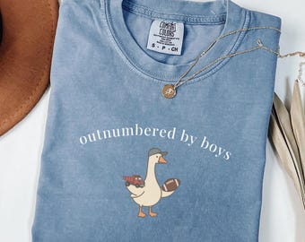 Comfort Colors® Rolig pojkemamma Gås-tröja, pojkemamma-tröja, pojkemamma-present, pojkemamma-present, söt pojkemamma-tröja