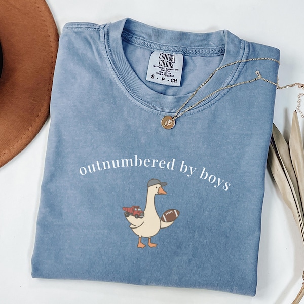 Comfort Colors® Funny Boy Mom Goose Shirt, Boy Mom Shirt, Boy Mama Gift, Boy Mom Mothers Day Gift, Cute Boy Mom Tee