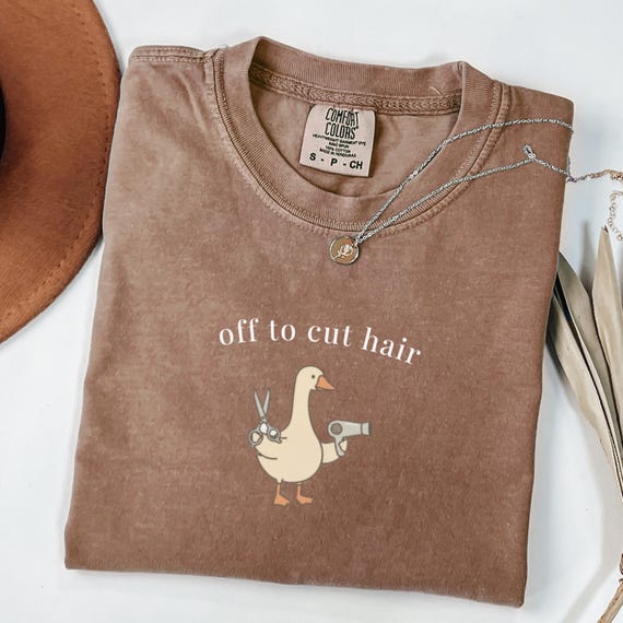 Comfort Colors® Funny Hairstylist Goose Shirt, Hairstylist Shirt, Hair Dresser Gift, Hairstylist Mothers Day Gift, Cute Salon Tee