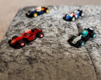 F1 Lego Minifigur Racingbil Julgranskula Nyckelring Väska Berlock Biltillbehör Magnet
