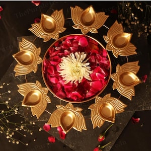 Diya Urli Bowl For Diwali (Pack Of 1) Decorative Bowl For Floating Flowers And Tea Light Candles Home, Traditional Urli Bowl,