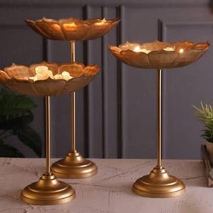 Taj Urli Bowl Set of 3 for Floating Diyas for Home Decor and Festival Decor