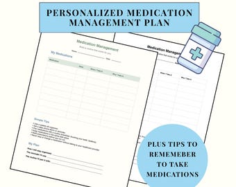Medication Management Worksheet for Occupational Therapy | Mental Health OT Printable