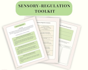 Kit de Ferramentas para Regulação Sensorial | Pacote de Exercícios de Estratégias Sensoriais para Terapia Ocupacional | Material para Impressão | PDF para Adultos e Adolescentes