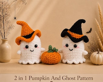 Ghost Keychain Crochet Pattern PDF, Cute Halloween Bag Charm, Spooky Beginner Crochet Keychain, Small Quick Crochet Project, Cute Amigurumi