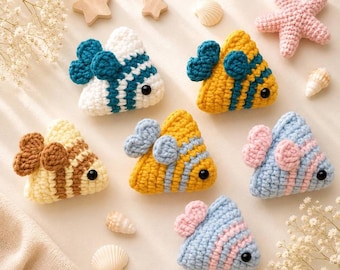 Mini Crochet Fish Pattern | Easy Amigurumi Fish Tutorial | Beginner-Friendly Crochet Toy | Cute Ocean Animal PDF Pattern | Instant Download