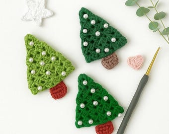 Christmas Tree Ornament Crochet Pattern PDF, Cute Holiday Ornament DIY, Easy Beginner Christmas Crochet Decor, Festive Tree Decoration