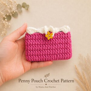 Crochet Penny Pouch Pattern | Easy Small Wallet Pattern | Cute Mini Coin Purse | Beginner Crochet Project | Instant Download | Best Gift