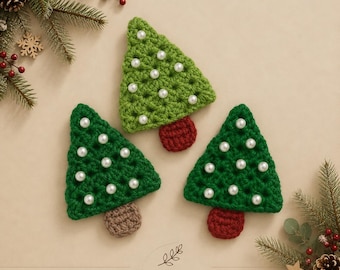 Christmas Tree Ornament Crochet Pattern PDF, Cute Holiday Ornament DIY, Easy Beginner Christmas Crochet Decor, Festive Tree Decoration