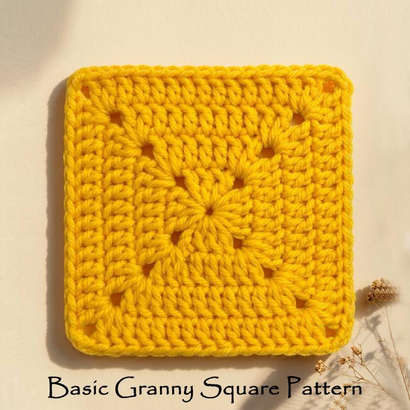 38 Crochet Square Patterns to Build Your Next Project 13 Easy Solid Granny Square Crochet Pattern Beginner Crochet