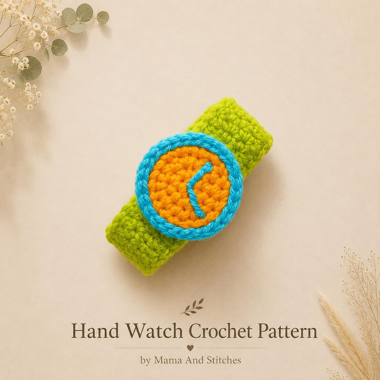 Aesthetic Crochet Hand Watch