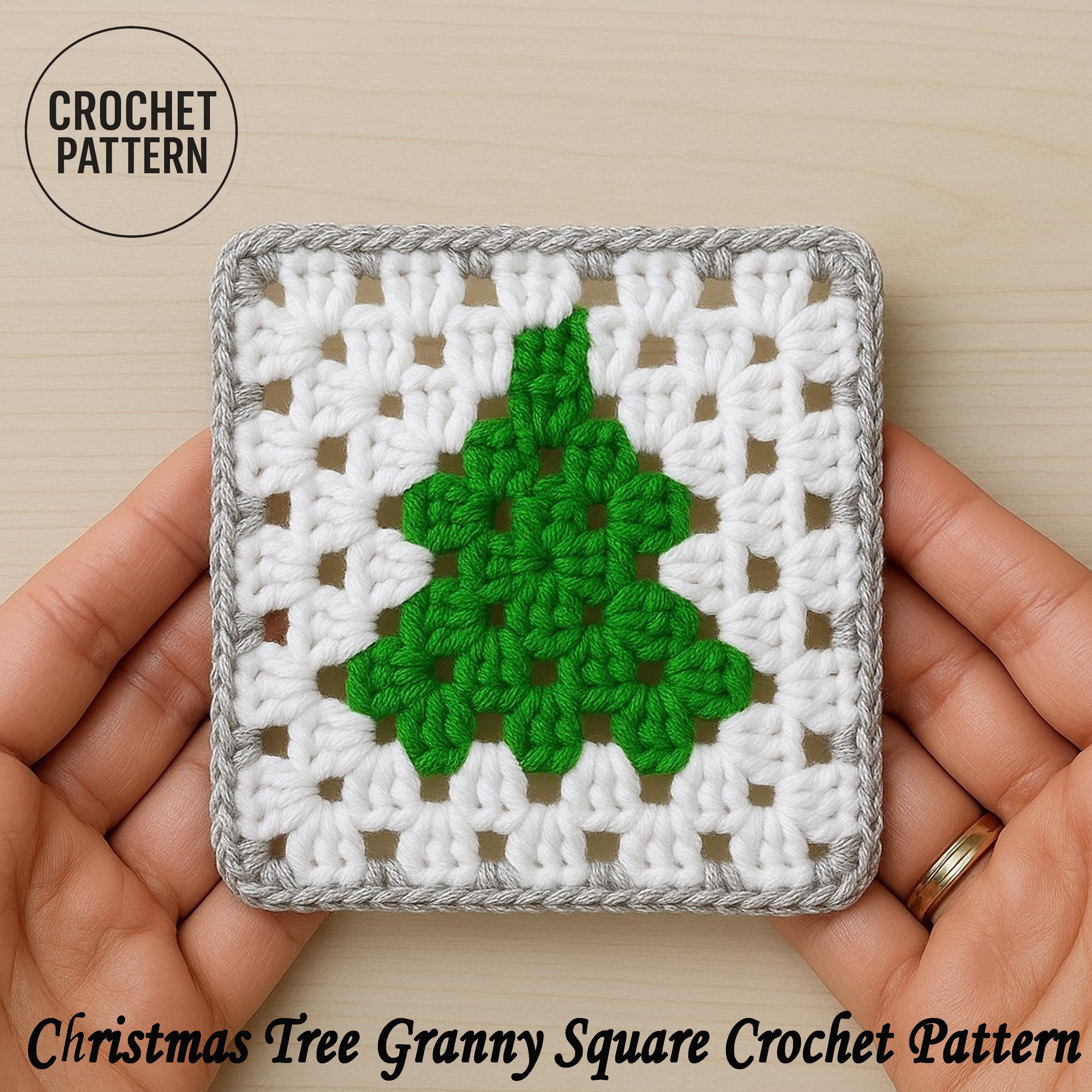 Christmas Tree Granny Square Crochet Pattern | DIY Holiday Crochet ...