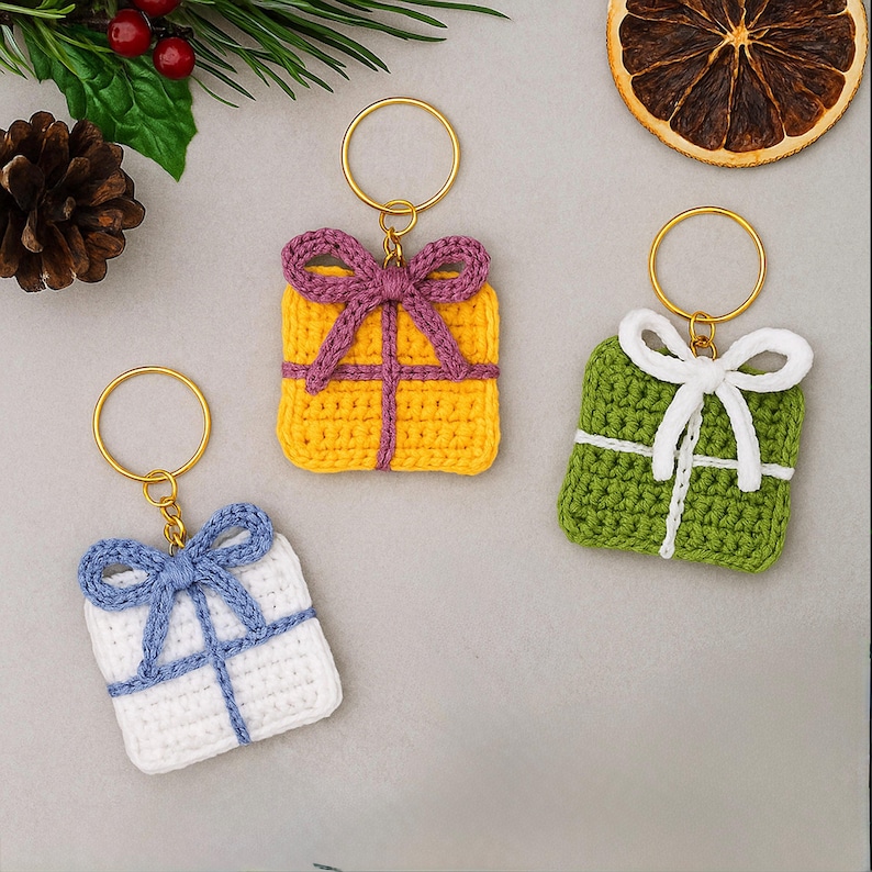 Ornement de Noël au crochet, décoration de Noël faite main, joli modèle d'ornement festif au crochet, modèle de cadeau de Noël au crochet (PDF) image 4