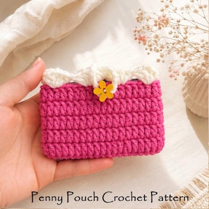 Crochet Penny Pouch Pattern | Easy Small Wallet Pattern | Cute Mini Coin Purse | Beginner Crochet Project | Instant Download | Best Gift