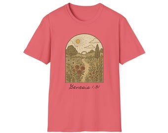 Genesis Garden Graphic T-Shirt, Faith Based Design