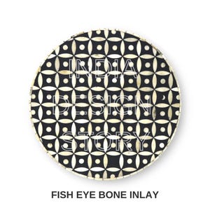 Bone Inlay Table Top – Handcrafted Elegance with Timeless Artistry - Handmade Decorative Inlay Furniture