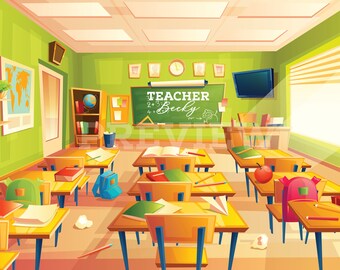 Classroom Backdrop Etsy