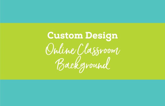 Vipkid Personalized Digital Background Custom Design Etsy