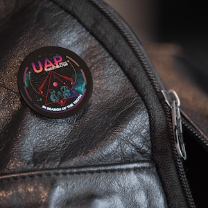 UAP Special Investigator Series 5 Pin Button, Alien Enthusiast Gift, Unique Badge for Sci-Fi Lovers, UFO Collector&#39;s Item, Alien. Sci-fi