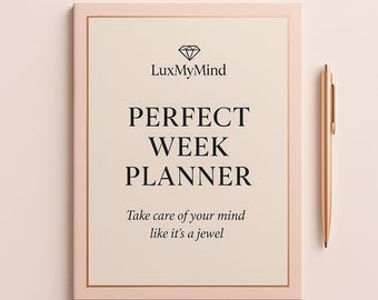 Feminine Weekly Planner Printable – Soft Blush Pink Design | A4 & US Letter Instant Download
