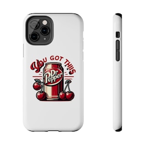 Retro Drink Handyhülle - motivierende Handyhülle, coole Handyhülle, einzigartiges Geschenk für Freunde, Dr Pepper Hülle, lustiges Zubehör