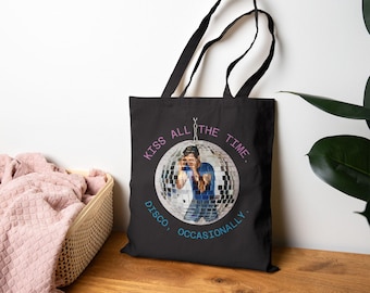 Kiss All The Time disco occasionally tote bag Harry Styles | cotton canvas tote