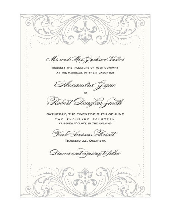 FLOURISH Ready to Order Invitation Collection Etsy