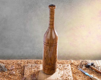 Handcrafted Babool Wood Mudgar – Traditional Indian Strength Training Club