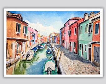 Burano Canal Print