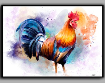 Rooster Print