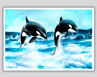 Orcas Print