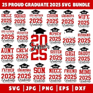 Ensemble Svg fier diplômé 2025, PNG Svg de l'obtention du diplôme, promotion 2025 svg, Svg famille l'obtention du diplôme, remise des diplômes 2025 SVG, SVG famille fier diplômé