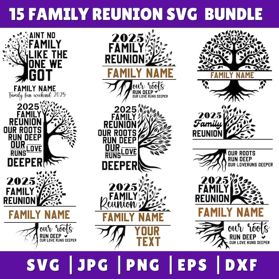 Family Reunion Tree 2025 SVG PNG, Our Roots Run Deep,  Family Tree Svg Designs, Family Reunion svg, Family Svg, Family Reunion Shirts,Cricut