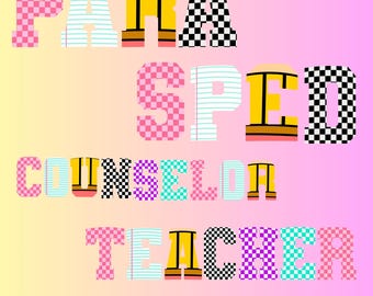 レトロな学校職業 PNG バンドル、新学期の先生のスピード パラカウンセラー、プレッピーな初登校日のチェック柄ガーリー PNG、描画、スピード PNG、