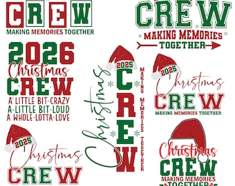 Christmas Crew svg, Family Christmas 2026 svg,Making Memories Together,christmas png,Funny Matching Holiday Shirt png, family pajamas png