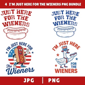 Juste ici pour les saucisses 4 juillet SVG PNG, Hot Dog 4 juillet Png, Hot-dog patriotique Png, Weenies rétro Amérique patriotique png, patriotique