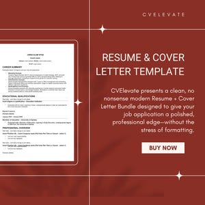 Professional Edge: Conjunto de currículum y carta de presentación modernos y prácticos / Descarga instantánea para cualquier trabajo - ¡Oferta por tiempo limitado!