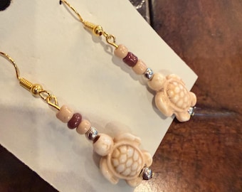 Dangle Sea Turtle Earrings