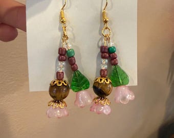 Dangle Flower Earrings