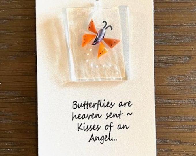 Fused Glass Butterfly Suncatcher: Little Gift of Kindness