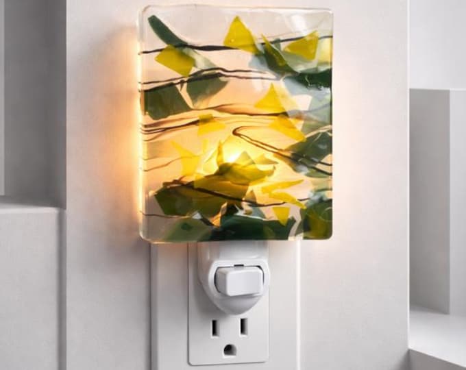 Confetti Fused Glass Night Light, Nature Inspired Accent Light