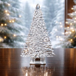 Fused Glass Ice Tree: Iridescent Holiday Decor