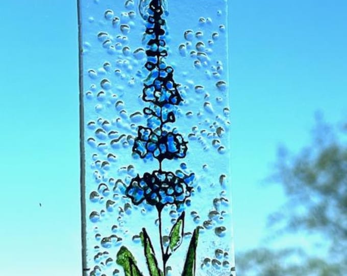 Fused Glass Sun Catcher, Botanicals Sun Catcher, Bringing the Outside In, Hanger Included, Gift boxed