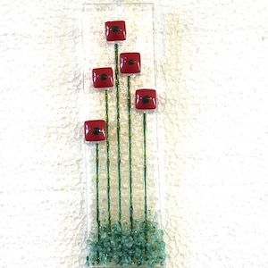 Fused Glass Sun Catcher, Botanicals Sun Catcher, Bringing the Outside In, Hanger Included, Gift boxed