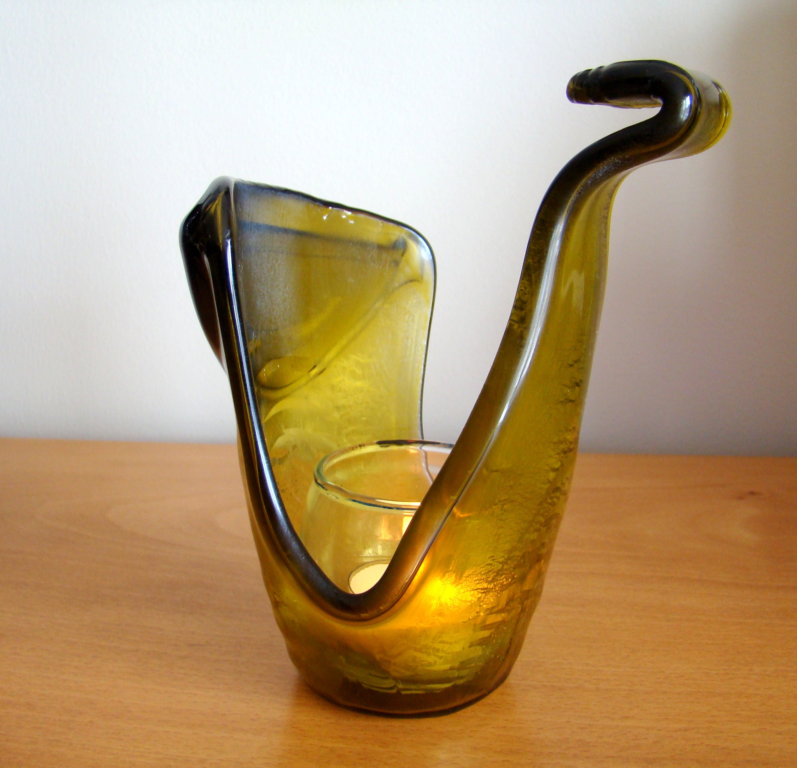 Recycled Wine Bottle Candle Holder Unique Wine Bottle Candle Etsy